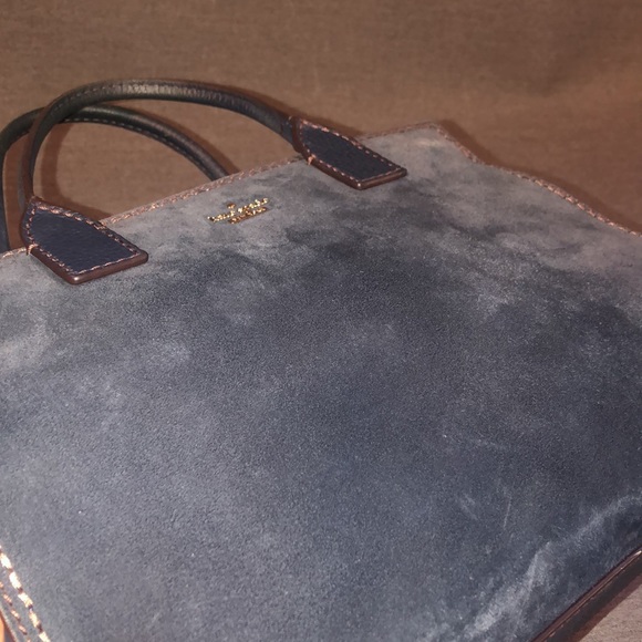 Kate Spade Large Suede Satchel Bag - Picture 7 of 8